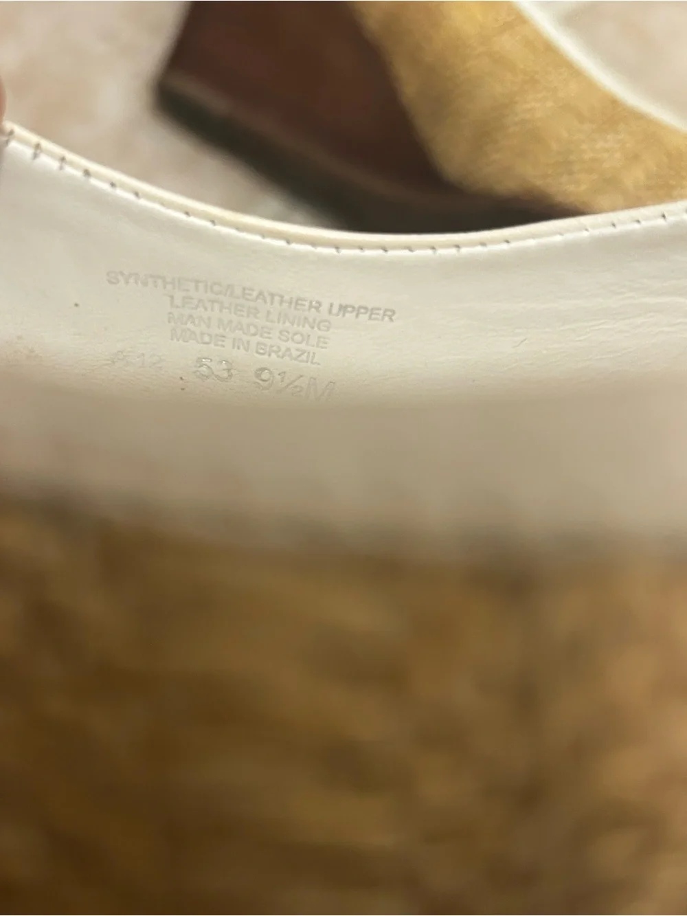 Tory Burch Sally Raffia Natural White Straw Woven Wedge Heels Size 9.5 M